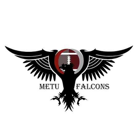 METU Falcons renkli kanatlı şahin arması
